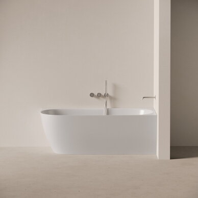 Kampinė akrilinė vonia FLOW 180 x 80 cm, Dešininė Kampinė akrilinė vonia FLOW 180 x 80 cm, Dešininė