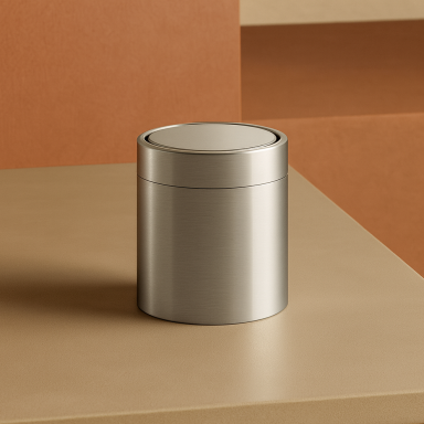 Kosmetinė šiukšliadėžė SteelBin 1.5 L, Šlifuotas plienas