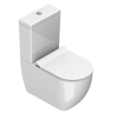 Pastatomas klozetas Catalano Sfera Monoblock, blizgus baltas