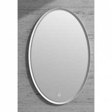 Sieninis veidrodis su apšvietimu, ovalus 85x55 cm