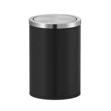 Šiukšliadėžė SteelBin 9 L, Juoda matinė